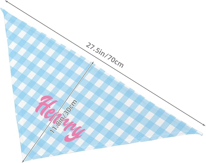 Custom Pet Scarf Personalized Dog Bandana with Name Personalized Add Your Text Bibs Triangle Head Scarfs Gift for Small Medium Large Dogs Cats Baby Puppy Pets Accessories