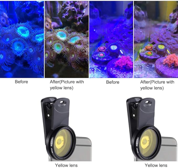 Aquarium Choice Coral Lens Filter Kits for Phone
