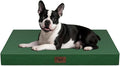 Outdoor Dog Bed for Small Dogs, Waterproof Dog Crate Bed for Medium Dogs Cats, Orthopedic Egg Crate Foam Pet Bed with Washable Removable Oxford Cover, Dark Green