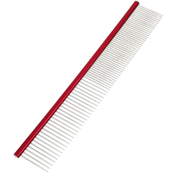 POPETPOP Portable Pet Comb for Dogs and Cats Wear-resistant Multi-function Grooming Tool Lightweight Aluminum De-shedding Brush for Daily Use for Removing and Loose Hair