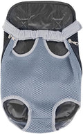 Leconpet Pet Carrier Backpack, Legs Out Adjustable Pet Front Cat Dog Carrier Backpack, Easy-Fit Dog Travel Backpack Carrier for Hiking Camping for Small Medium Puppies Cats (XL, Light Grey)