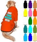 Customized Dog Hoodie with Name Logo Personalized Text Soft & Warm for Puppy Sweatshirt Hooded for Small Medium Large Dogs Girl/Boy Cats/Kitten, OrangeRed, S