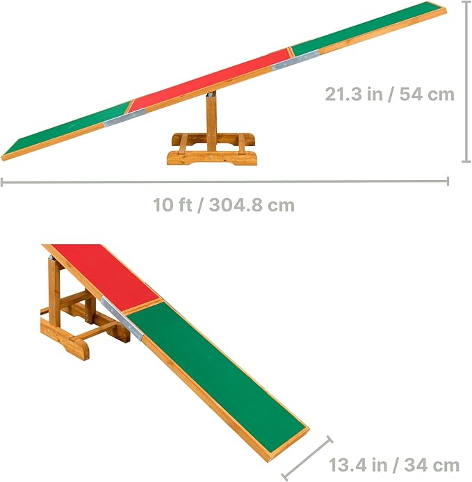 TRIXIE Dog Agility Seesaw, Canine Agility Training, Competition Seesaw, Teeter Set