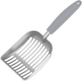 Cat Litter Scoop, Kitty Metal Scooper, Aluminum Alloy Sifter, Kitten Pooper Lifter, Deep Shovel, Long Handle, Poop Sifting, Durable, Heavy Duty, for Litter Box