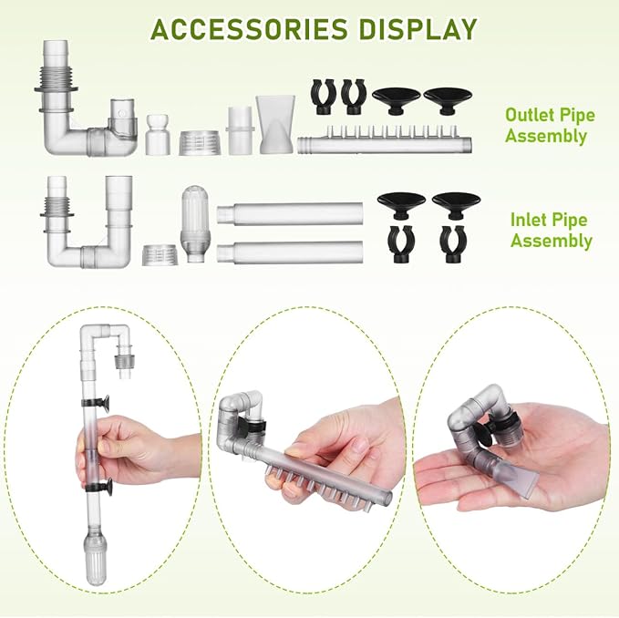 TOYANDONA 1 Set Replacement Aquarium Water Tubing for Fish Tank Accessories Durable Inflow Tube Easy to Install for Canister Filters Lightweight and Compact