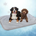 Dog Cooling Mat, Reversible Cool & Warm Pet Orthopedic Pad, Thick Mat for Summer & Winter, Machine Washable, Portable for Crate, Kennel, Bed, Floor, Sofa, Car (Cool Grey, X-Large)