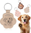 Personalized Pet Memorial Gifts for Dogs,Custom Name Pet Paw-Shaped Leather Keychain, Fur Keepsake, Handmade Key Holder for Rabbit, Hamster, and Kittens Fur