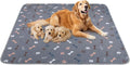Washable Pee Pads for Dogs, 2Pack Reusable Puppy Pads, Fast Absorbent Dog Pee Pads for Crate Pet Training Pads, Waterproof Whelping Pads for Dogs Bed Mat Crate Indoor (Dark Grey, 18x24)