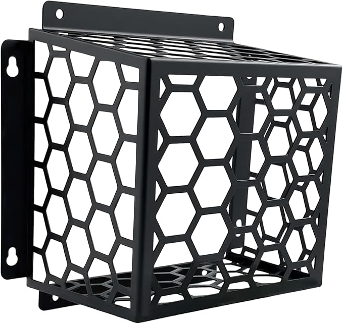 Dryer Vent Bird Guard - Universal Fits for 3" to 4" Dryer Vents & Exhaust Fan Ventilation Cover (Kitchen/Bathroom), Steel Ventilation Bird Cage, Black