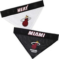 Pets First NBA Dog Bandana - Miami Heat Reversible Pet Bandana. 2 Sided Home & Away Sports Bandana with a PREMIUM Embroidery TEAM Logo, Large/X-Large