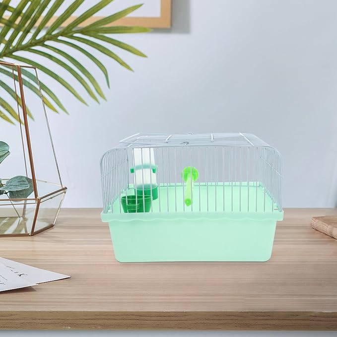 BESPORTBLE Portable Bird Travel Carrier Cage with Perch Food Box Waterer Transparent Bird Parrot Carrier Hamster cage