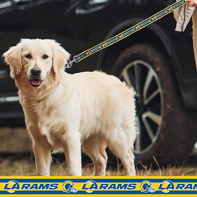 NFL PET Collar Los Angeles Rams Dog Collar, Small Football Team Collar for Dogs & Cats. A Shiny & Colorful Cat Collar & Dog Collar Licensed by The NFL