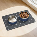 Dog Food Mat, Diatom Ooze Cat Water Mats Non Slip for Floors Waterproof and Water Absorption, Easy to Clean-Dog Paw (15.5" H*23.5" L)