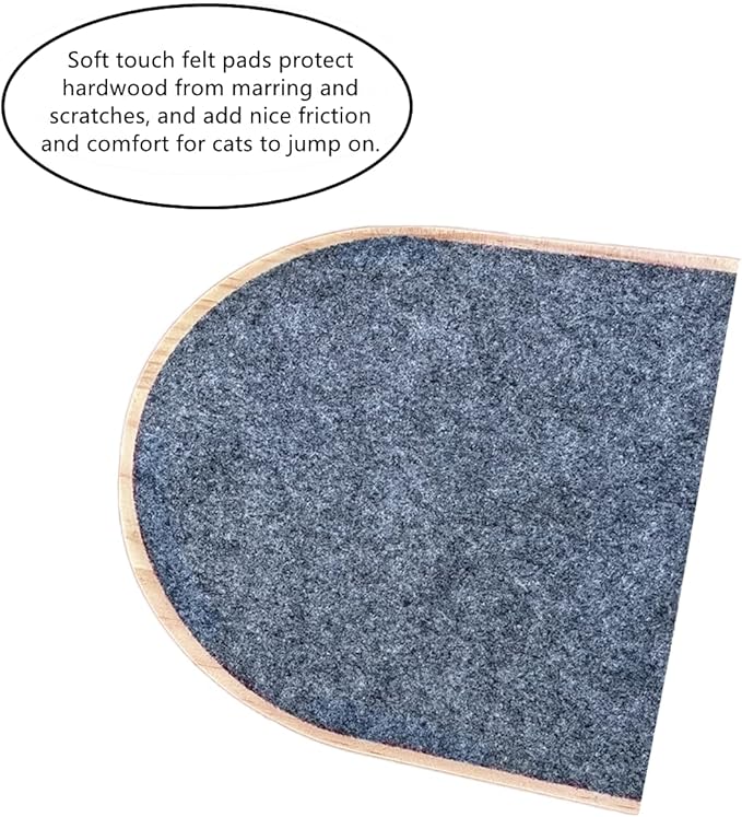 SHENGOCASE Trimmable Self-Adhesive Felt Mat Pad Replacement for Cat Tree Shelf Shelves, Cat Wall Furniture Steps, Carpet Scratching Post Scratcher Couch Protector