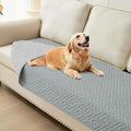 hyha Waterproof Dog Blanket, Soft Pet Bed Blankets, Waterproof Sofa Couch Cover for Dogs Washable, Reversible Pet Couch Covers for Sofa Furniture (30x70 Inch, Grey/Light Grey)
