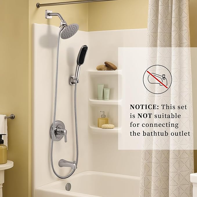 G-Promise 3 Mode Dog Shower Attachment with Pause Mode, Dog shower Sprayer with 100 Inches Stainless Steel Hose, Metal Diverter, Adhesive Holder, for Fast and Easy Dog Bathing and Cleaning
