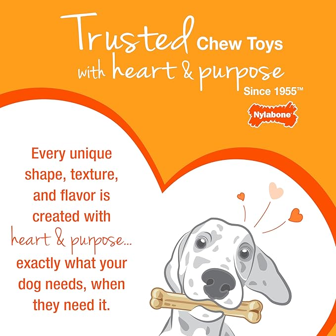 Nylabone Freezer Bone Puppy Chew Toy, Soothing Teething Toys for Puppies, Rubber & Terry Cloth, Peanut Butter Flavor, Small Dogs - Up to 25 lbs., 1 Count