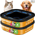 2 IN 1 Genie Refill Bags for Dog Cat 2 Pack - Total 56FT Lasts Up to 8 Months - Superior Odor Control for Dog Poop Cat Litter Bags - Pet Waste Refill Bags Fits Pet Genie and Litter Genie Pails