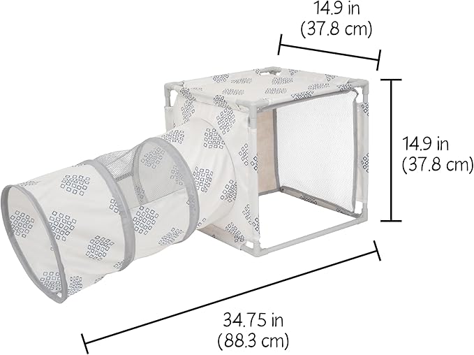 Kitty City Cozy Cat Play Furniture, Hideaway Cat Tunnel