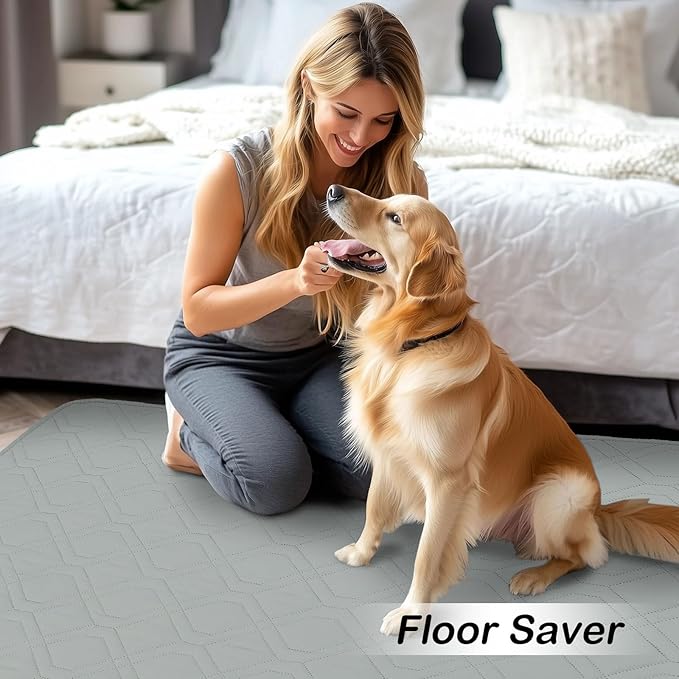 hyha Waterproof Dog Bed Blanket, Soft Pet Blankets, Waterproof Couch Cover for Dogs, Reversible Sofa Covers Washable for Furniture (40x50 Inch, Grey/Dark Grey)
