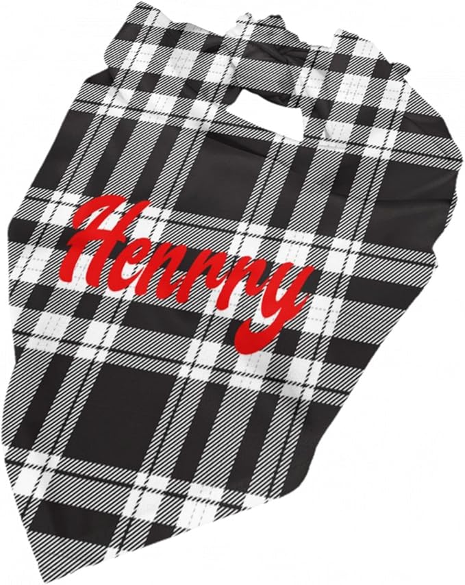 Custom Pet Scarf Personalized Dog Bandana with Name Personalized Add Your Text Bibs Triangle Head Scarfs Gift for Small Medium Large Dogs Cats Baby Puppy Pets Accessories