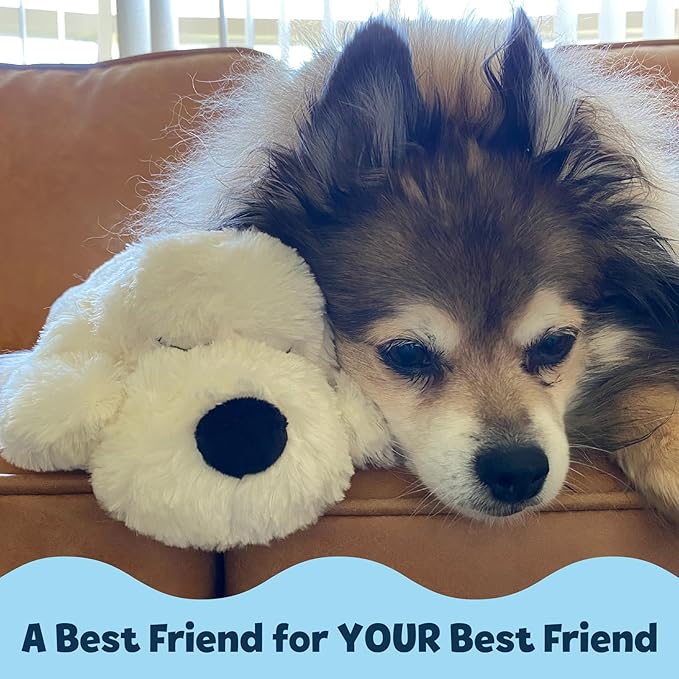 Snuggle Puppy Junior Heartbeat Puppy Toy - Heartbeat Puppy for Dogs - Pet Anxiety Relief and Calming Aid - Comfort Dog Toy - Behavioral Training and Sleep Aid Cuddle Buddy - Golden
