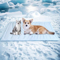 BECEMURU Dog Cooling Mat - 36" x 23" Reversible Cooling Pad for Crate, Kennel, Bed, Sofa - Machine Washable, Durable, Non-Gel - Keep Your Pet Cool and Comfortable (Cloud-M: 36" L x 23" W x 0.8" Th)