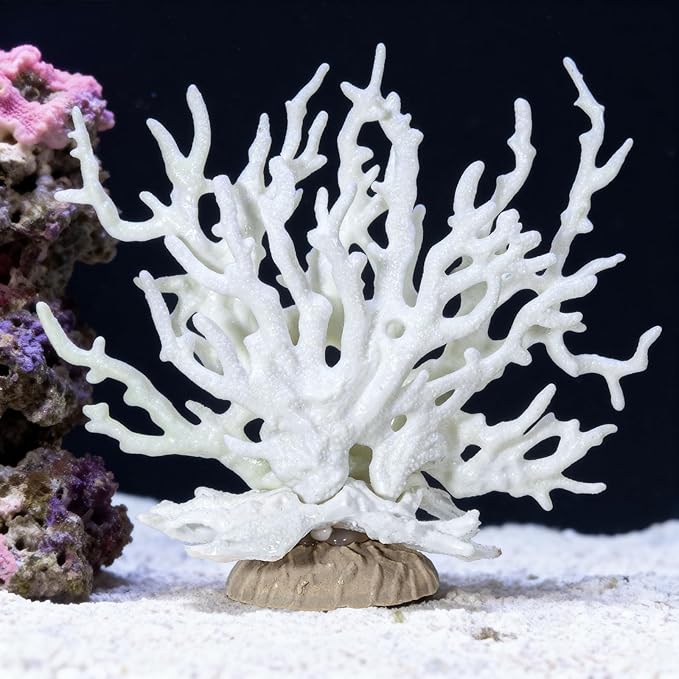 Fish Tank Fake Coral, Artificial Aquarium Coral Ornament, Aquarium Decor Plastic Plant Small, Multi-Purpose Simulation Water Grass, Faux Aquariums Ornament