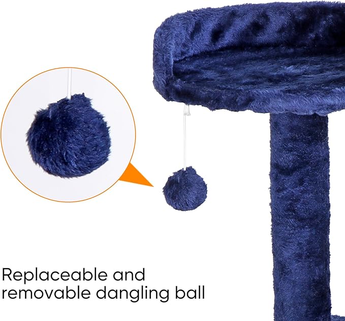 Nova Microdermabrasion 54 in Cat Tree Tower for Indoor Cats Multi-Level Cat Condo Cat Bed Furniture with Scratching Post Kittens Activity Center