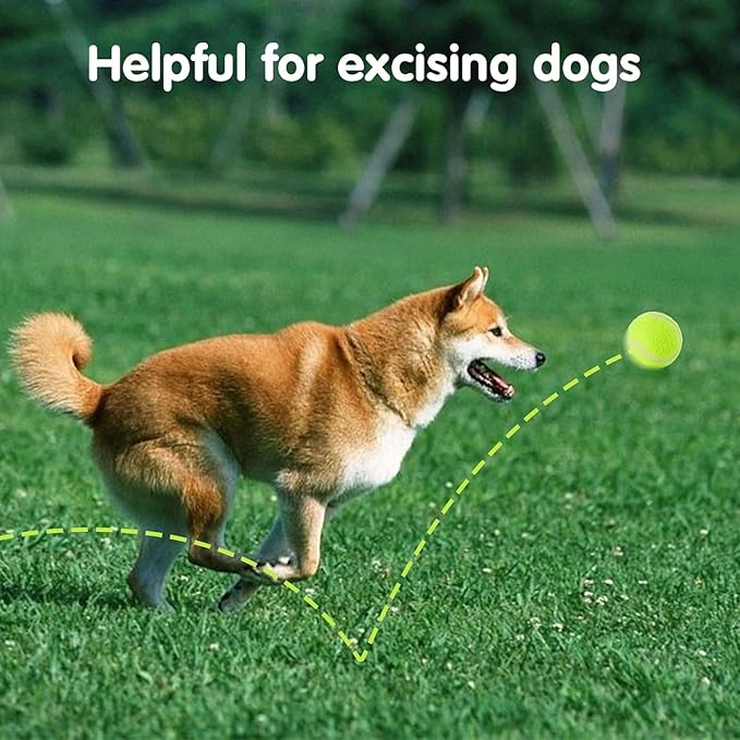 6 Pack Mini Tennis Balls for Pet Playing Fecth, 2 inch Dogs Training Tennis Balls for Small Size Dogs, Interactive Dog Playing Balls Fits 2 inch Automatic Dog Ball Launcher