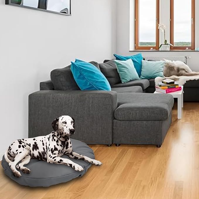 Dog Bed Cover Waterproof Replacement Machine Washable Covers for Dog Bed Heavy Duty Scratch Resistant Mattress Protector Pet Bed Round 20x20 Inch Cover Only