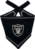 Pets First NFL Las Vegas Raiders TIE Bandana, Small/Medium. Dog Bandana Scarf Bib for Pet Cat Dog. The Ultimate Game-Day, Party Bandana