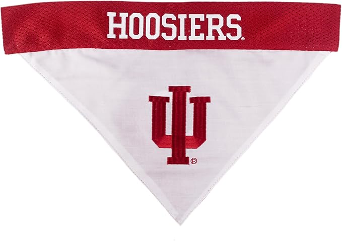 Pets First Collegiate Pet Accessories, Reversible Bandana, Indiana Hoosiers Size XX-Large