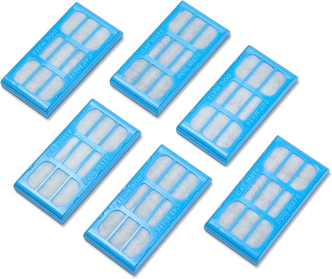 Cat Mate Genuine Filter Cartridges (389) - Suitable for All Cat and Dog Mate Drinking Water Fountains (Pack of 6)