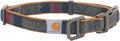 Carhartt Pet Fully Adjustable Webbing Collars for Dogs, Reflective Stitching for Visibility, Blanket Stripe, Large