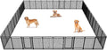 New Thickened Version Dog Playpen, 43 Inch Dog Fences for The Yard, Portable Outdoor Dog Playpen for Large/Medium/Small Dogs, Foldable Metal Dog playpen, with Doors (40 Panels, 43 Inch)