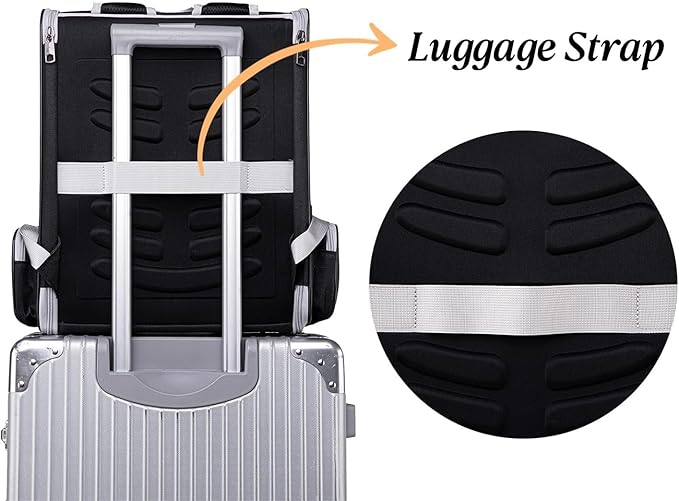 Cat Backpack Dog Backpack Carrier for Small Dogs and Medium Cat up to 15lbs, Travel Pet Carrier for Puppy Kitten Bunny, Cat Dog Carrying Backpack Collapsible (Black)