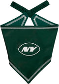 Pets First NFL New York Jets TIE Bandana, Size Large/X-Large. Dog Bandana Scarf Bib for Pet Cat Dog. The Ultimate Game-Day, Party Bandana