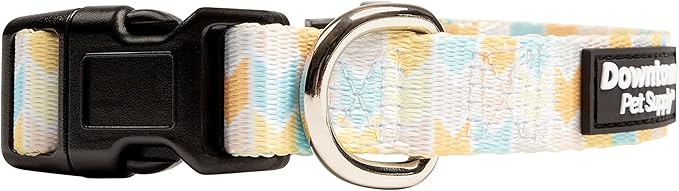 Downtown Pet Supply - Best & Fancy Dog Collar - Lightweight Adjustable with Quick Buckle & D-Ring - Hand Wash Safe - Chevron - Medium