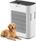 Dr.Prepare Air Purifier for Home Bedroom Large Room Up to 3,000 ft², HEPA Air Cleaner with Dual-Sided Washable Pre-Filter, 20dB Sleep Mode & Fragrance, AQI Display,Auto & Pet Mode for Smoke Odors