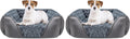 INVENHO Dog Bed Medium Size Dog, Orthopedic Warming Soft Calming Sleeping Puppy Bed Durable Pet Bed with Anti-Slip Bottom (Pack of 2)