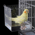 Big Bird Bath Cage, Cleaning Pet Supplies Cockatiel Bird Bathtub with Hanging Hooks for Birds Lovebirds Cockatiels Canaries Sun Conures for Most Birdcage