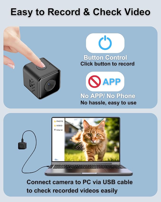 Dog Camera Collar 1080P HD Video Recording Pet POV Cam, NO WiFi NO APP, Body Camera for Dogs(No Micro-SD Card Included)
