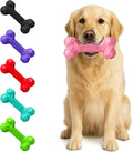 Natural Rubber Dog Chew Bone – Treat-Dispensing, Tough & Indestructible Chew Toy – Safe for Aggressive Chewers – Dental Health & Boredom Relief (Pink)