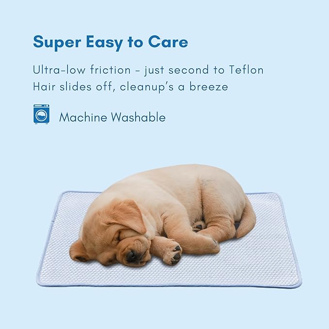 petfelix Mewfort Dog Cooling Mat, Chew & Scratch Resistant Dog Cooling Pad for Medium Dogs, Self Cooling Mat for Dogs, No Water or Electricity Needed (Medium 27.6"x19.7")