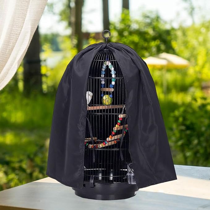 Bird Cage Cover Parrot Cage Protector Windproof Supplies Blackout Cover Protection for Budgies Macaw Winter Garden Indoor