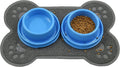 Petlike Pet Feeding Mat for Large Dogs and Cats, Non-Slip and Waterproof Large Dog Bowl Mat for Food and Water, Easy to Clean(Exclude Bowl…