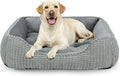 MIXJOY X-Large Dog Bed for Large, Medium, Small Dogs - Rectangle, Washable, Orthopedic, Soft Calming Sleeping Puppy Bed - Durable Pet Cuddler with Anti-Slip Bottom - XL (35"x25"x9")