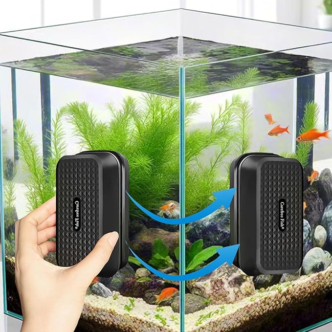 Carefree Fish Aquarium Super Strong Magnetic Cleaner for Glass Fish Tank Magnet Brush Floating