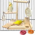 Bird Foraging Toys Parrot Enrichment Puzzle Toy Bird Playground Exploring Platform with Perch Chewing Toy for Small Birds Parakeet Cockatoo Budgie
